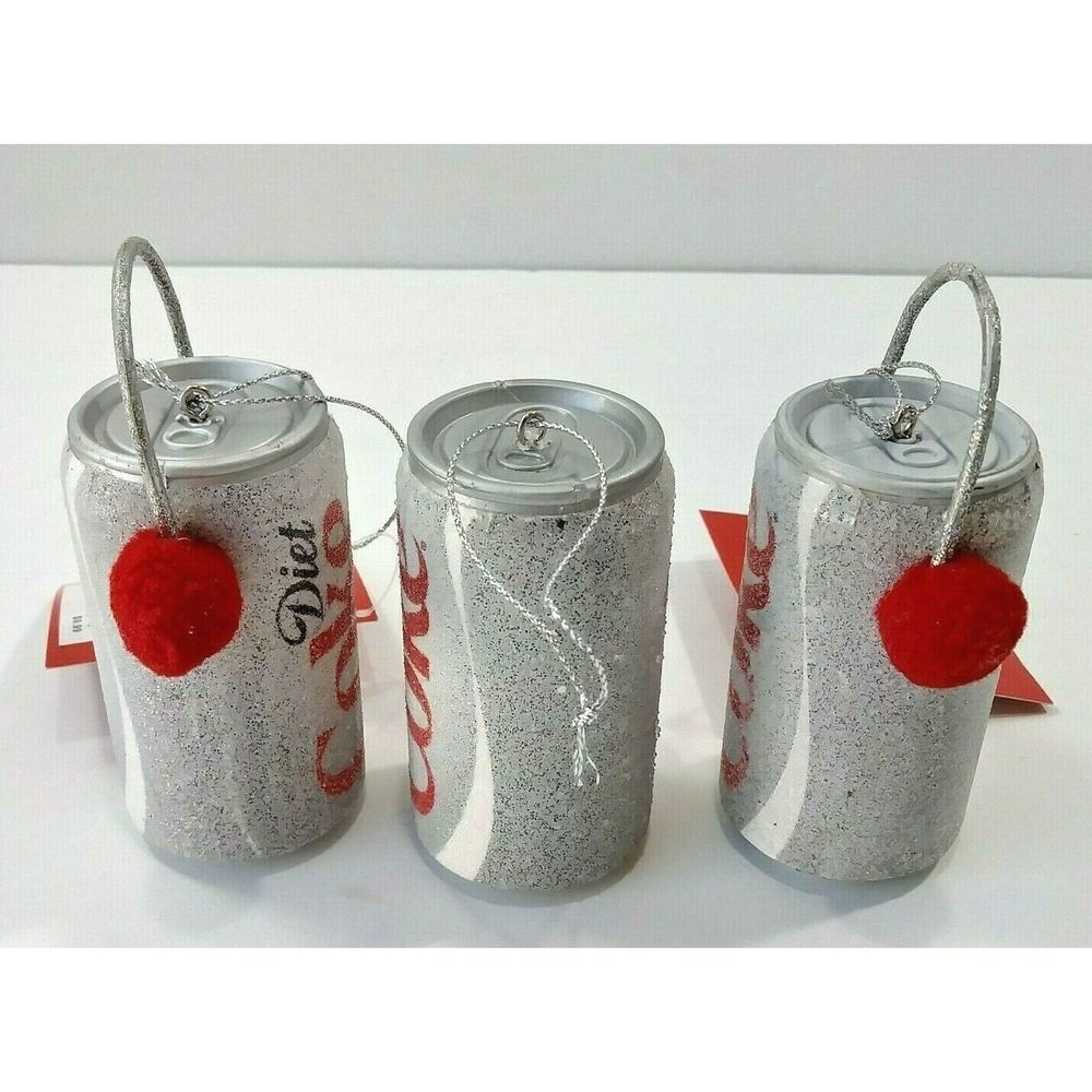 Kurt Adler 3 Diet Coke Christmas Ornaments - Picture 3 of 5